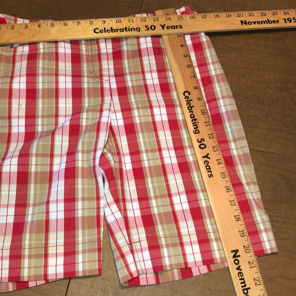 JONES NEW YORK Sport Petite Stretch Plaid Shorts - Picture 2 of 7